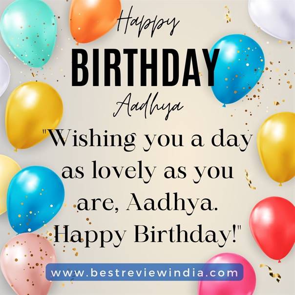 Read more about the article Happy Birthday Aadhya: Cake Image, Wishes Card, Status & Quotes