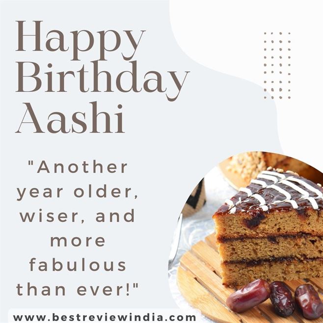 Read more about the article Happy Birthday Aashi Wishes with Cake, Status & Quotes Images