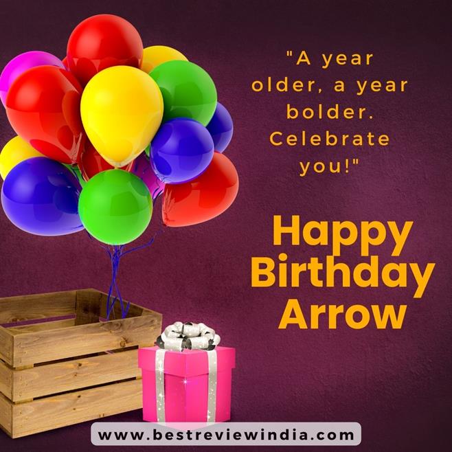 Read more about the article Happy Birthday Arrow Wishes with Cake, Status & Quotes Images