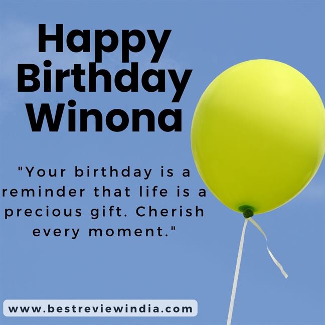 Read more about the article Happy Birthday Winona Wishes with Cake, Status & Quotes Images