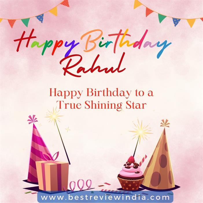Happy Birthday Rahul: Cake Image, Wishes Card, Status & Quotes