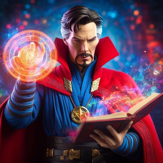 "An image of Doctor Strange's ancient book of spells, the source of his magical knowledge."