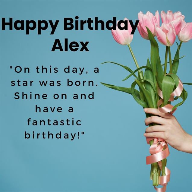 Happy Birthday Alex Wishes with Cake, Status & Quotes Images