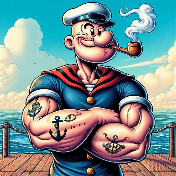 Read more about the article Images of Popeye the Sailor Man