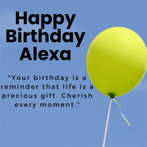 Read more about the article Happy Birthday Alexa Wishes with Cake, Status & Quotes Images