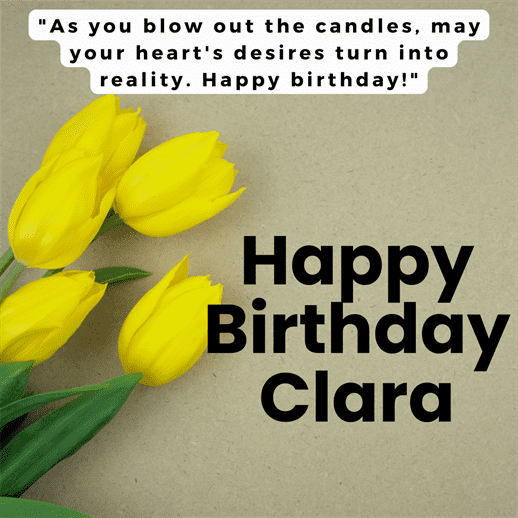Read more about the article Happy Birthday Clara Wishes with Cake, Status & Quotes Images