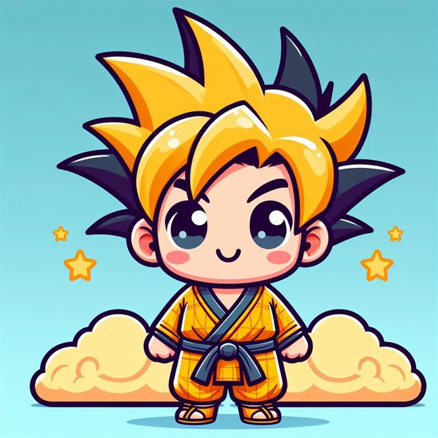 Images of Goku in Kids Style