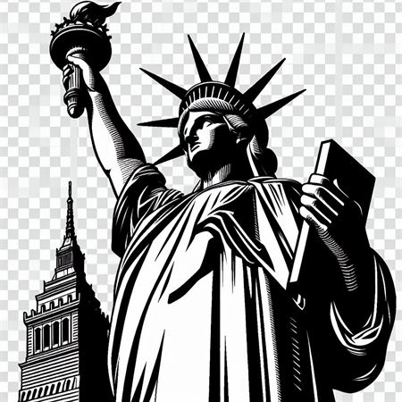 Read more about the article Outline Clipart Images of Statue of Liberty