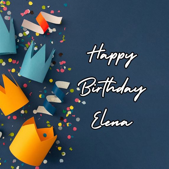Happy Birthday Elena Wishes with Cake, Status & Quotes Images